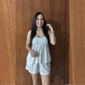 Conjunto em Linho Short Batinha