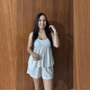Conjunto em Linho Short Batinha