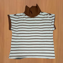 Kit com 3 Blusas Listrada em Malha