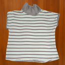 Kit com 3 Blusas Listrada em Malha