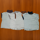 Kit com 3 Blusas Listrada em Malha