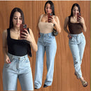 kit 3 Body Collant Feminino Regata Blusa Decote Quadrado Com Forro Estilo Blogueirinha suplex