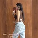 Body Collant Feminino Regata Blusa Decote Quadrado Com Forro Estilo Blogueirinha suplex